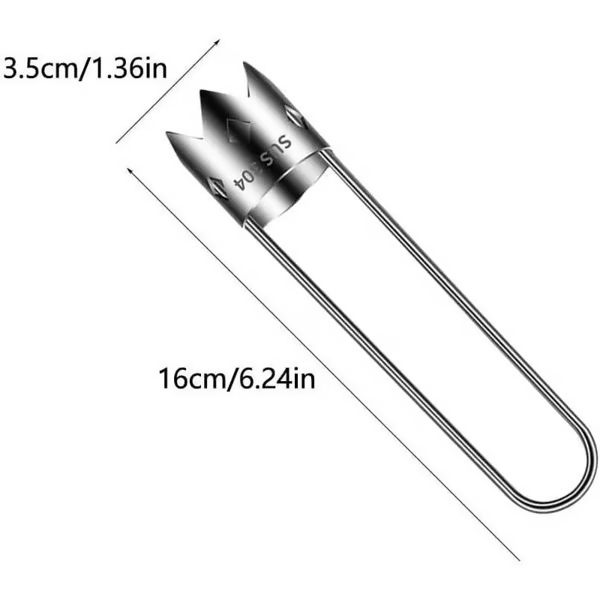 2 Pcs Fruit and Vegetable Corer Tool, Red Bell Pepper Seed Corer, Stainless Steel Fruite Corer