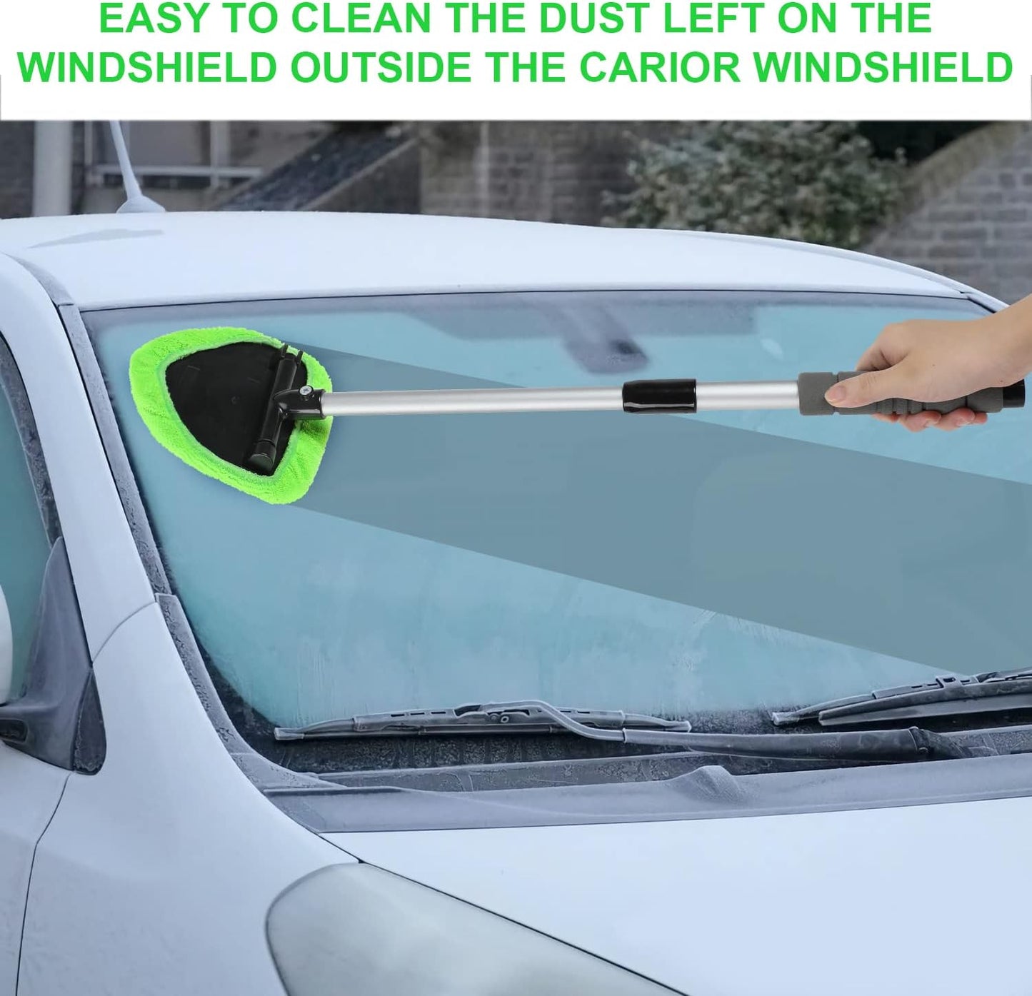🔥Car Windshield Cleaning Tool with Extendable Handle