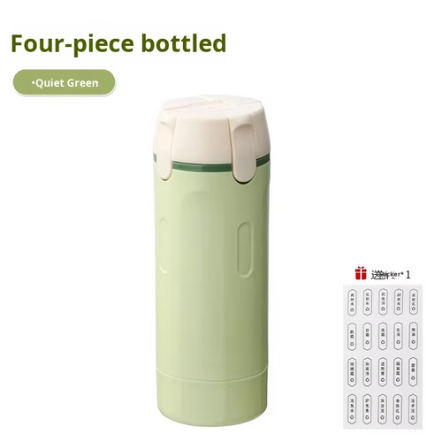 Plastic Travel Refillable Bottle Set with 4x30ml Pump Dispensers in Organizer Case for Liquid Toiletries