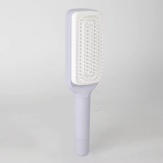 Rotating lifting comb, one-button cleaning, retractable massage comb