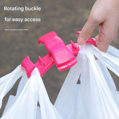 Plastic Bag Organizer and Holder for Easy Shopping - Gel Padding Bags Handle, Hands-Free Design for Groceries, Paint Can Carrier