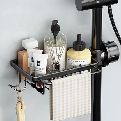 Faucet Storage Rack, Metal Sink Storage Rack with Fixed Bracket