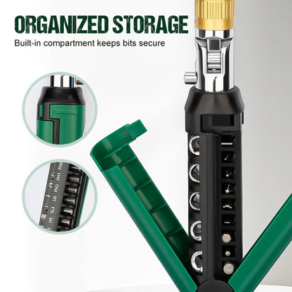 14-in-1 Adjustable Ratchet Screwdriver