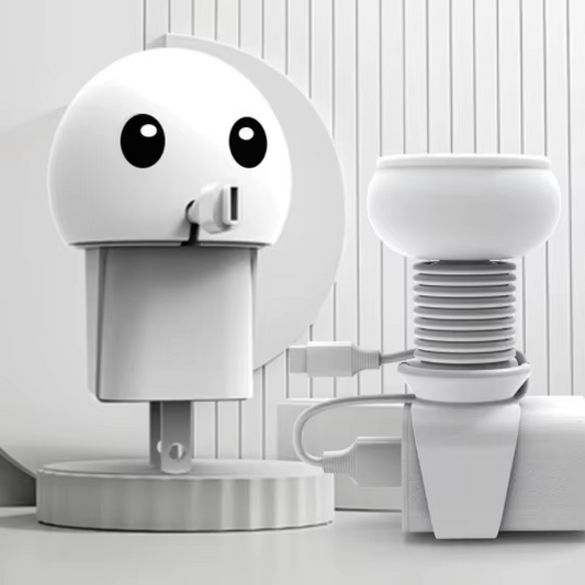 Cartoon Creative Desktop Organizer - Portable Charging Cable Protector and Wire Management Case for Tangle-Free Storage