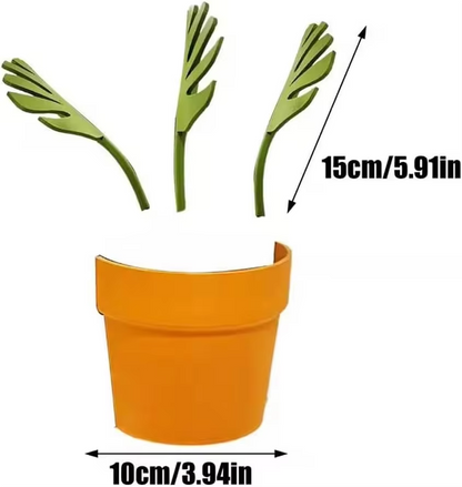 Mirrored planter storage rack