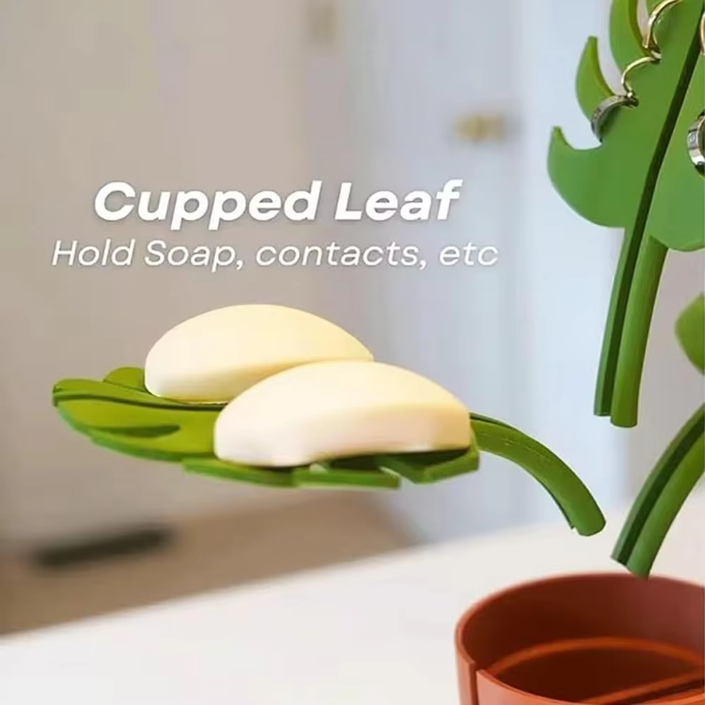 Mirrored planter storage rack