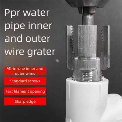 1/2'' and 3/4'' Water pipe internal and external integrated threader