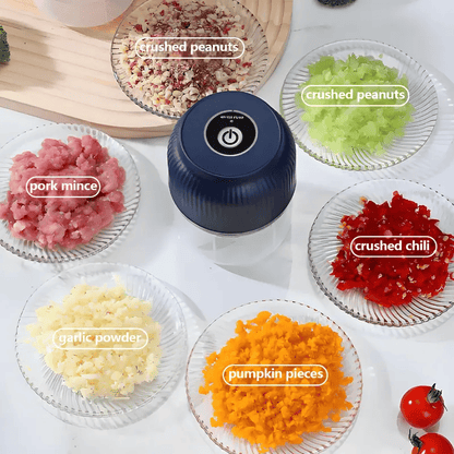 🥩Upgraded version💥Portable electric garlic chopper, meat and vegetable grinder, meat grinder/mincer