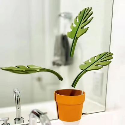 Mirrored planter storage rack