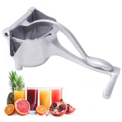 🍹Hand Juicer Squeezer - Aluminum Manual Press Juicer with Ergonomic Grip for Efficient Juice Extraction of Pomegranates Citrus & More, Durable Compact Easy to Use & Clean Manual Citrus Juicer.