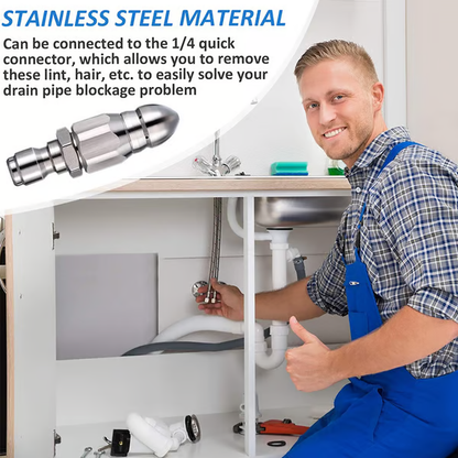 🌀1/4" Quick Connect Stainless Nozzle Set