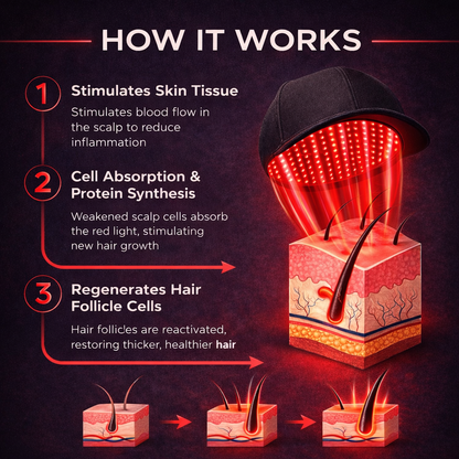 🔥Last Day:40% off 🔥Red Light Therapy Regrowth Cap