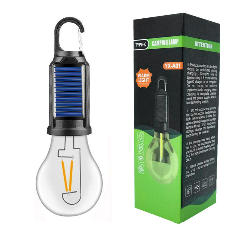 🔥Solar Tent Lights USB Rechargeable Led Camping Lantern