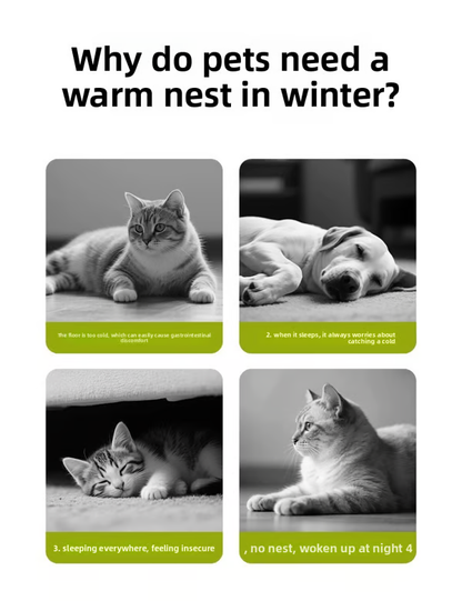 🐈Removable and Washable Winter Closed-off Cat Bed💝