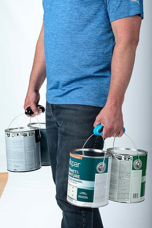 Plastic Bag Organizer and Holder for Easy Shopping - Gel Padding Bags Handle, Hands-Free Design for Groceries, Paint Can Carrier