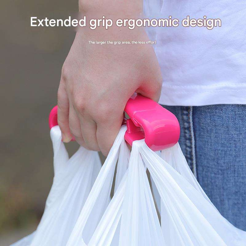 Plastic Bag Organizer and Holder for Easy Shopping - Gel Padding Bags Handle, Hands-Free Design for Groceries, Paint Can Carrier