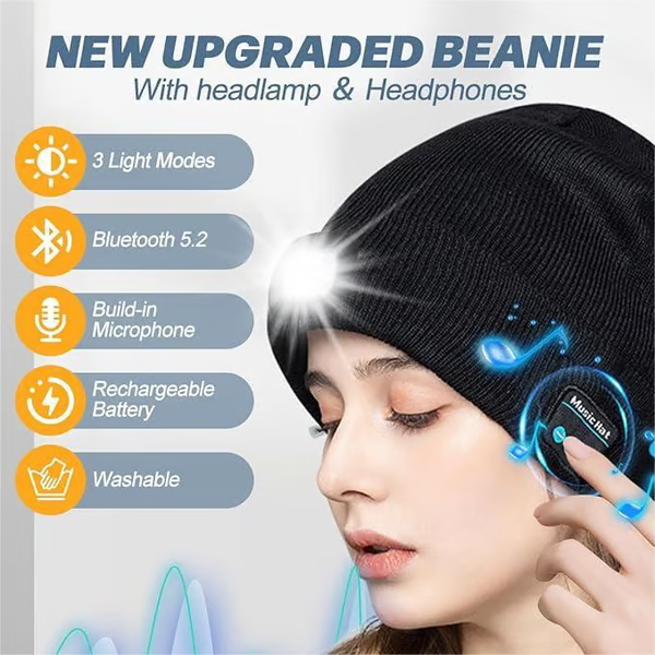 🎄Christmas Hot Sale 49% OFF-LED Bluetooth Beanie