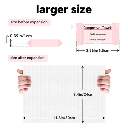 💧Compressed Towels Tablets（30PCS）
