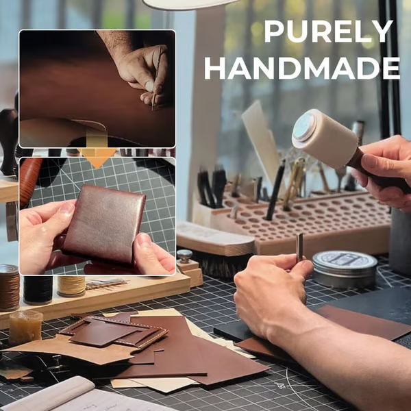 Handmade leather wallet